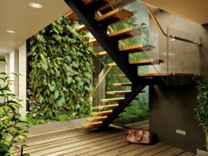 Jardín vertical en casa